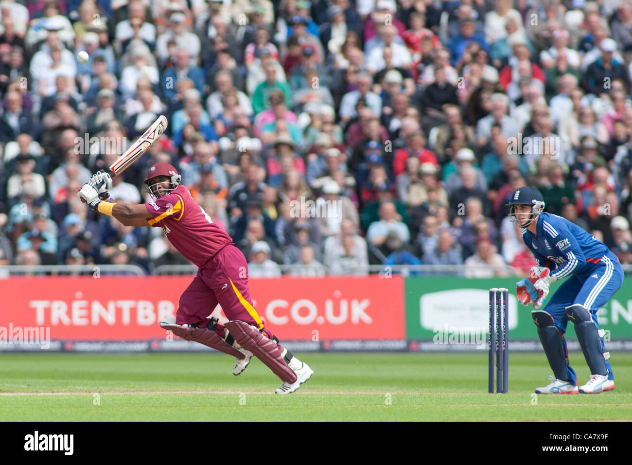 24/06/2012 Nottingham England.  during the England vs The West Indies, International 20/20 cricket match part of the the Nat West Series played at Trent Bridge  Ground. Mandatory credit: Mitchell Gunn./Alamy Live News Stock Photo