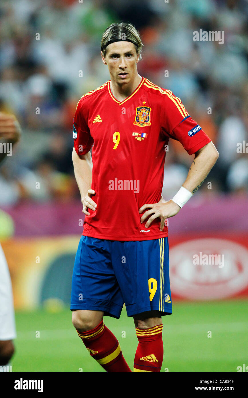Fernando Torres (ESP), JUNE 23, 2012 - Football / Soccer : UEFA EURO 2012 quarter-final soccer match between Spain 2-0 France at Donbass Arena in Donetsk, Ukraine. (Photo by D.Nakashima/AFLO) [2336] Stock Photo