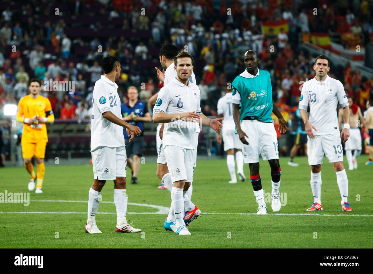 France team group (FRA), JUNE 23, 2012 - Football / Soccer : UEFA EURO