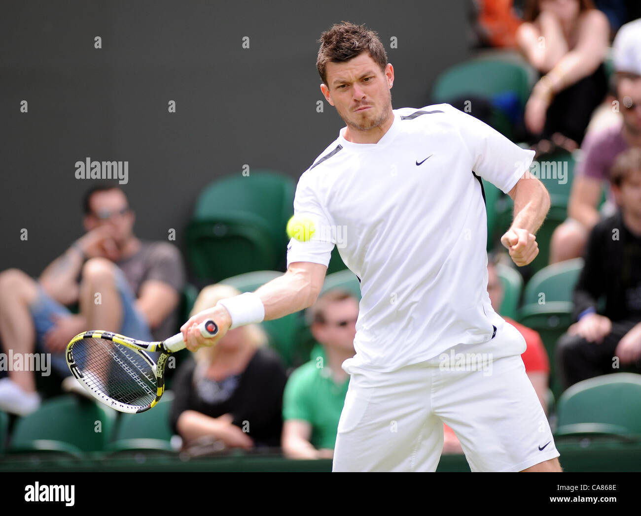 JOSH GOODALL GREAT BRITAIN THE ALL ENGLAND TENNIS CLUB WIMBLEDON LONDON ENGLAND 25 June 2012 Stock Photo