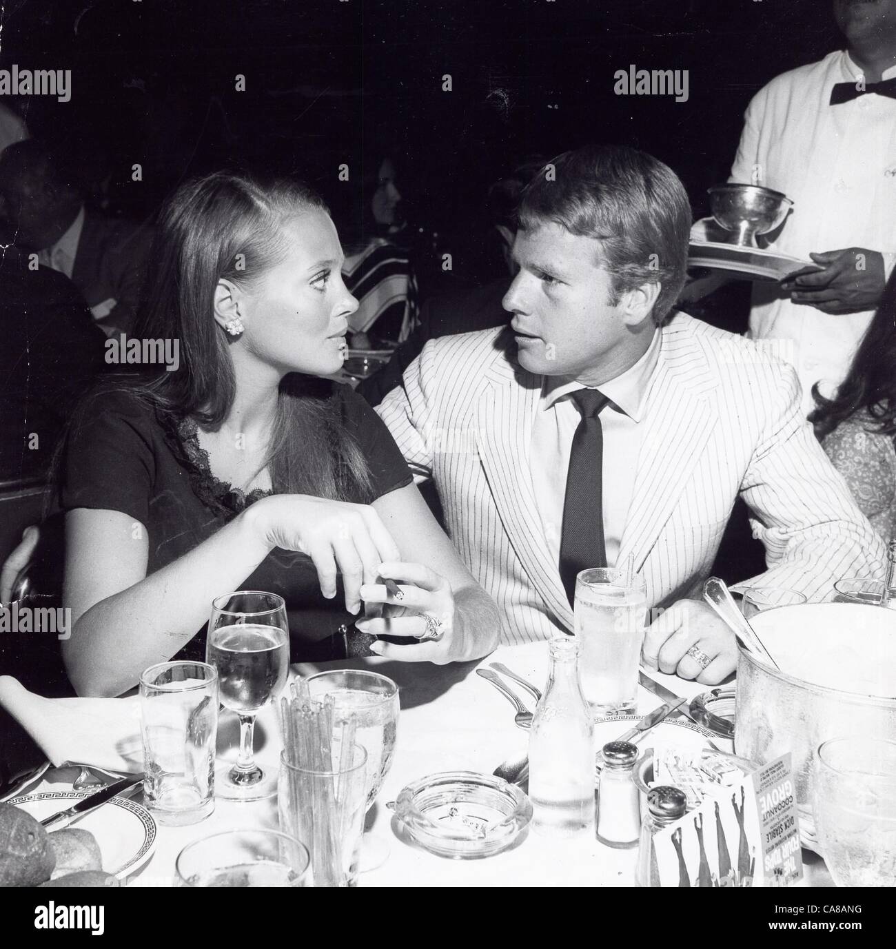 RYAN O'NEAL with wife Leigh TaylorYoung.Supplied by Photos Stock Photo