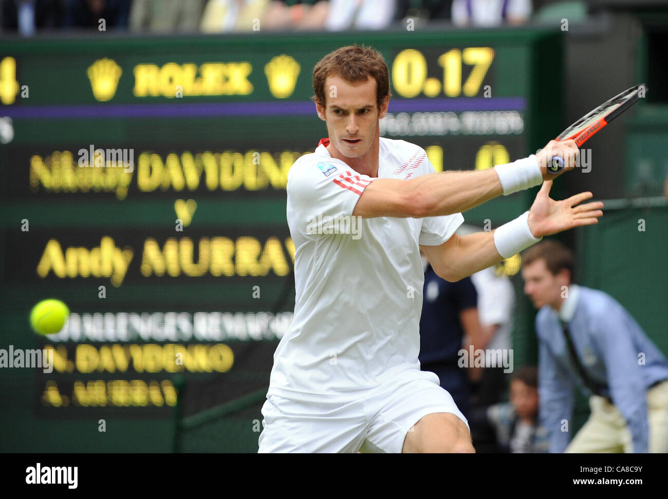 ANDY MURRAY GREAT BRITAIN THE ALL ENGLAND TENNIS CLUB WIMBLEDON LONDON ...