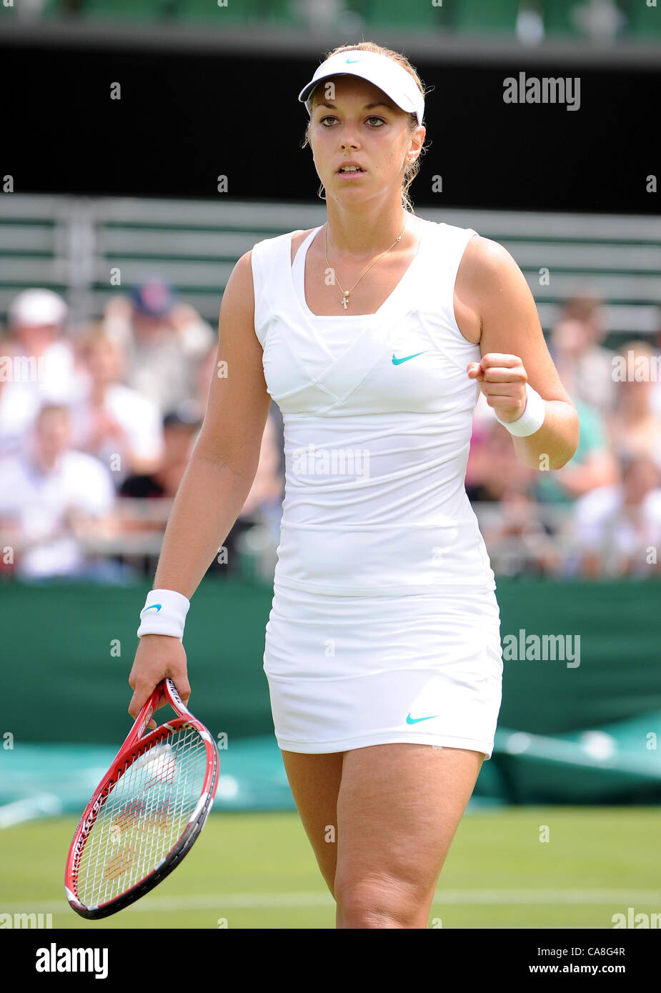 SABINE LISICKI GERMANY THE ALL ENGLAND TENNIS CLUB WIMBLEDON LONDON ENGLAND  27 June 2012 Stock Photo - Alamy