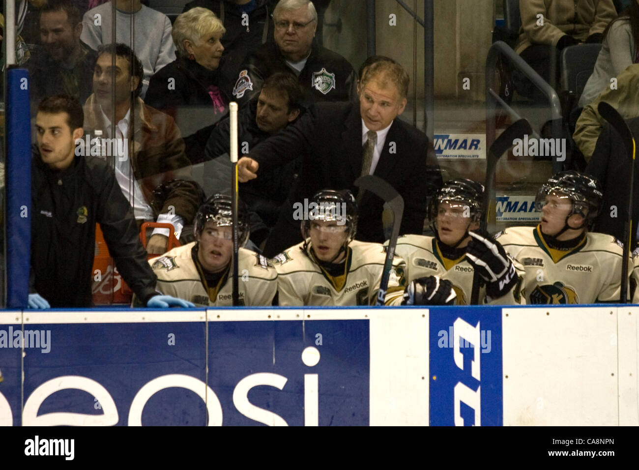 2011 london knights saginaw spirit rob ramage hires stock photography