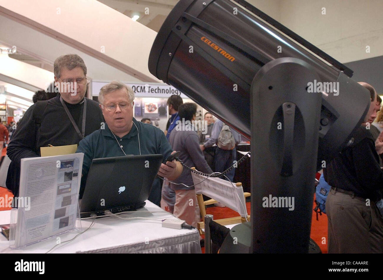Carina Software's Thomas Mathis (right) of Danville demonstrates his ...