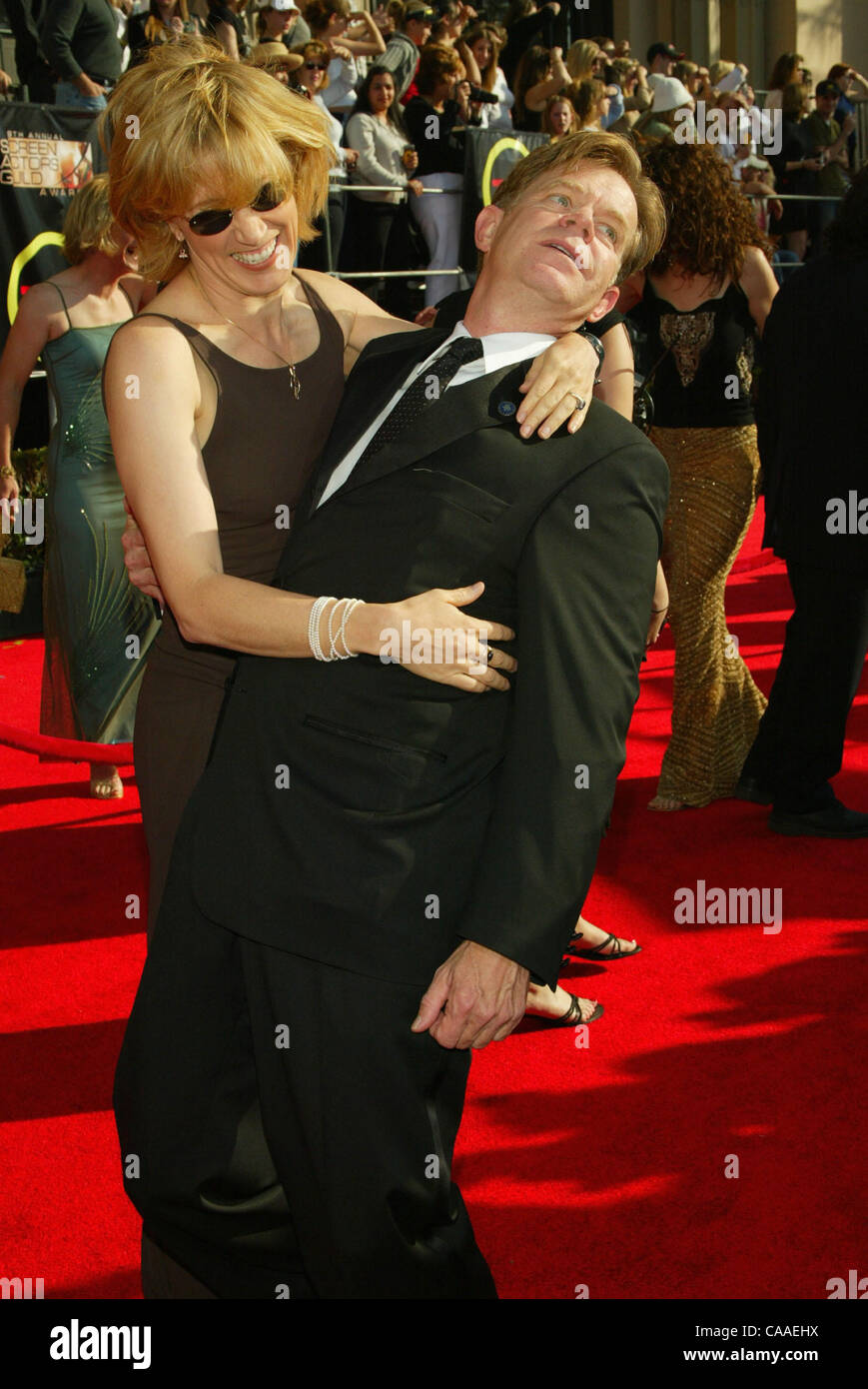 Mar 09, 2003; Los Angeles, CA, USA; Actor WILLIAM H. MACY and wife @ the 9th Annual Screen Actors Guild Awards held at the Shrine Exposition Center in Los Angeles. Stock Photo