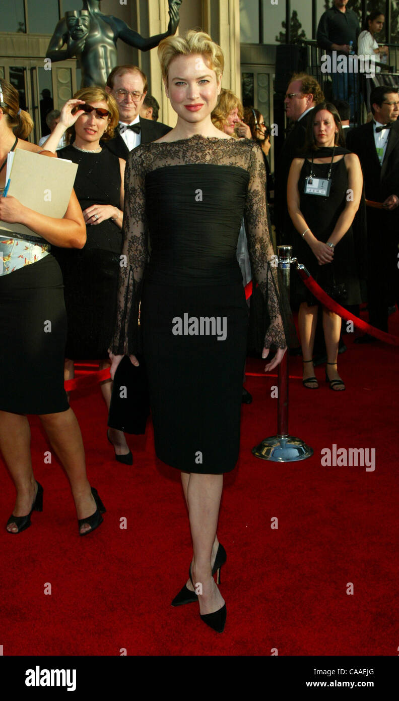 Mar 09, 2003; Los Angeles, CA, USA; Actress RENEE ZELLWEGER arrives @ the 9th Annual Screen Actors Guild Awards held at the Shrine Exposition Center in Los Angeles. Stock Photo