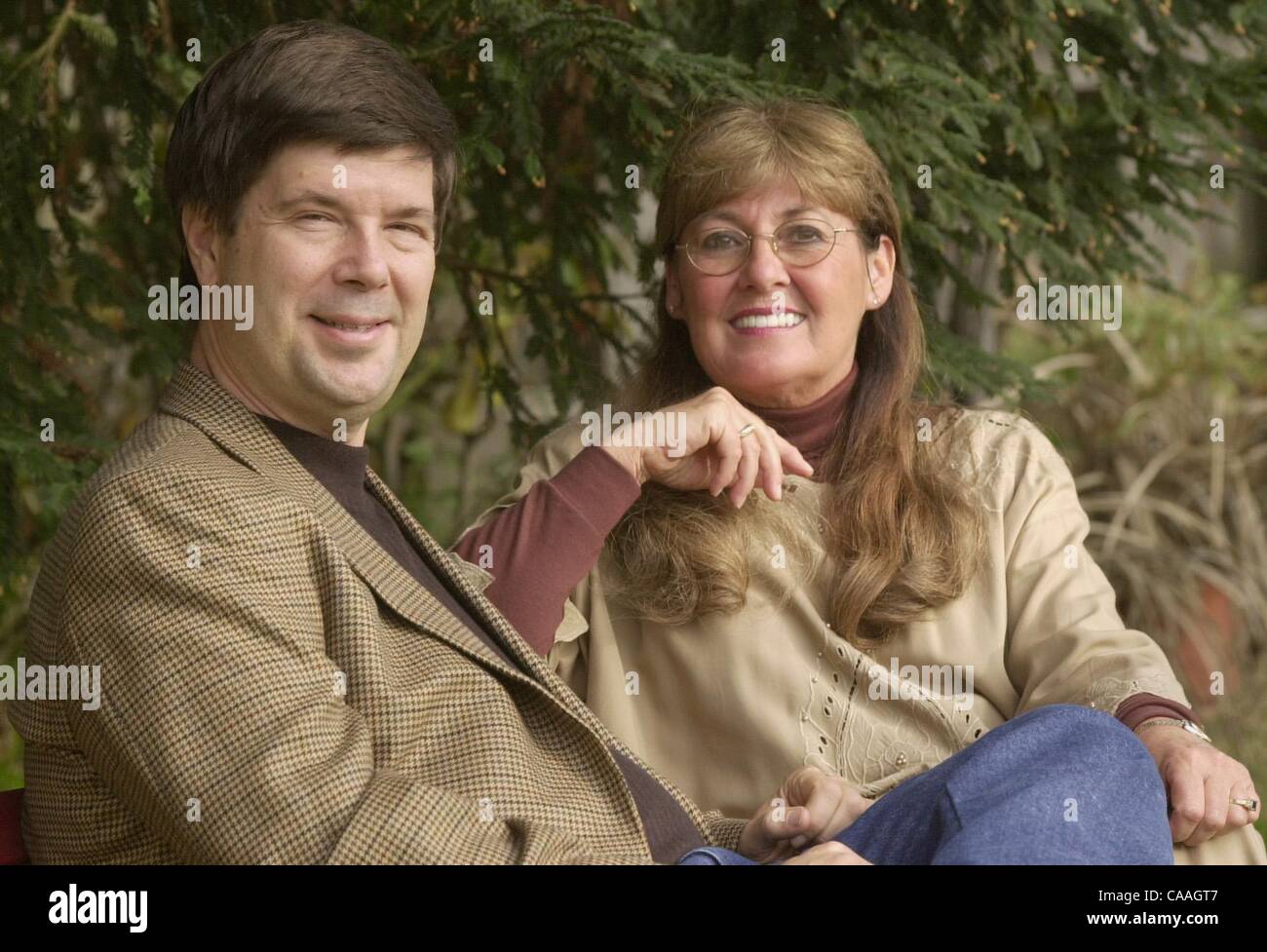 (Published 04/01/2004, NC-; republished 4/15/2004, NI-13, UTS1801789) Authors Glenn Jacobs (left) and Carol Ann Lindsay sit at their home in Carlsbad on Wednesday. UT photo by Eduardo Contreras Stock Photo