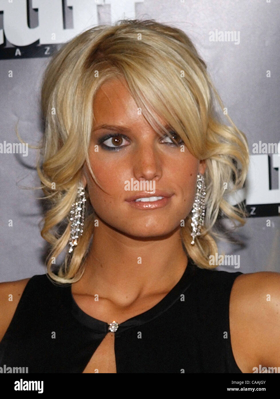 Singer JESSICA SIMPSON at the 'STUFF' Magazine PreVMA Party which took place at 'Show' on 41st
