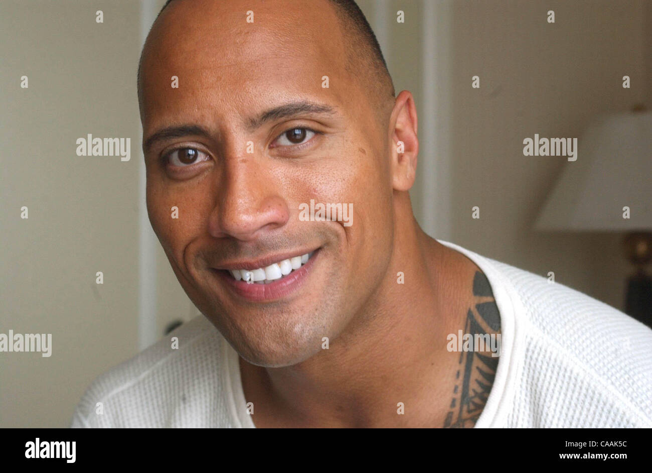 Sep 09, 2003; San Francisco, CA, USA; The Rock talks about his new