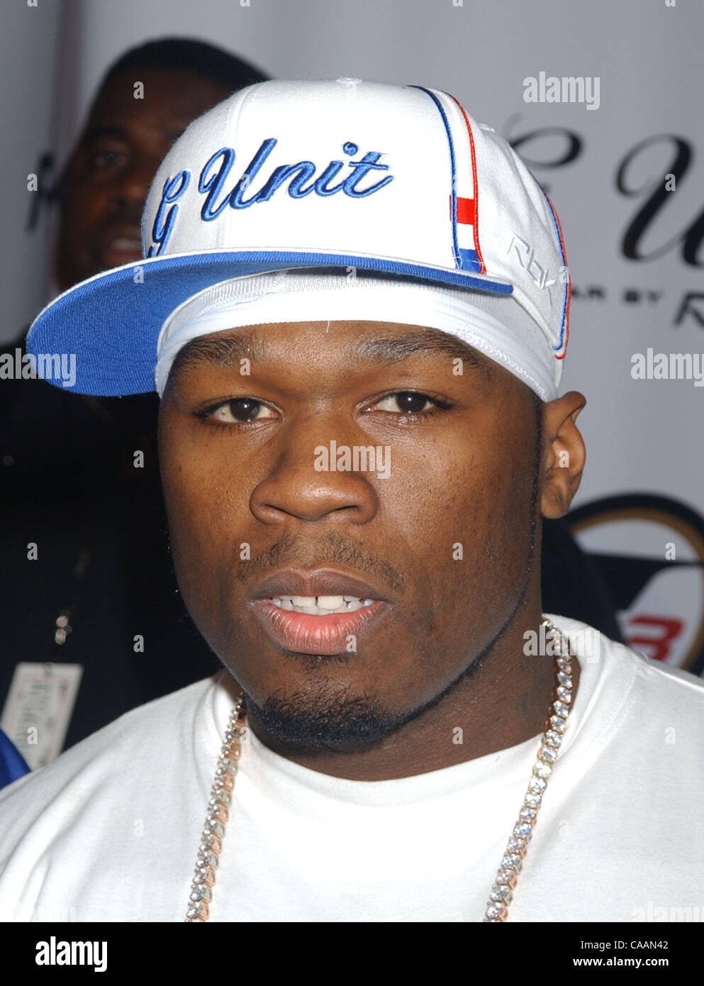 Nov 04, 2003; New York, NY, USA; Rapper 50 CENT at the launch for 'Answer 7' and G6 footwear hosted by 50 Cent and Reebok at Capitale. Stock Photo