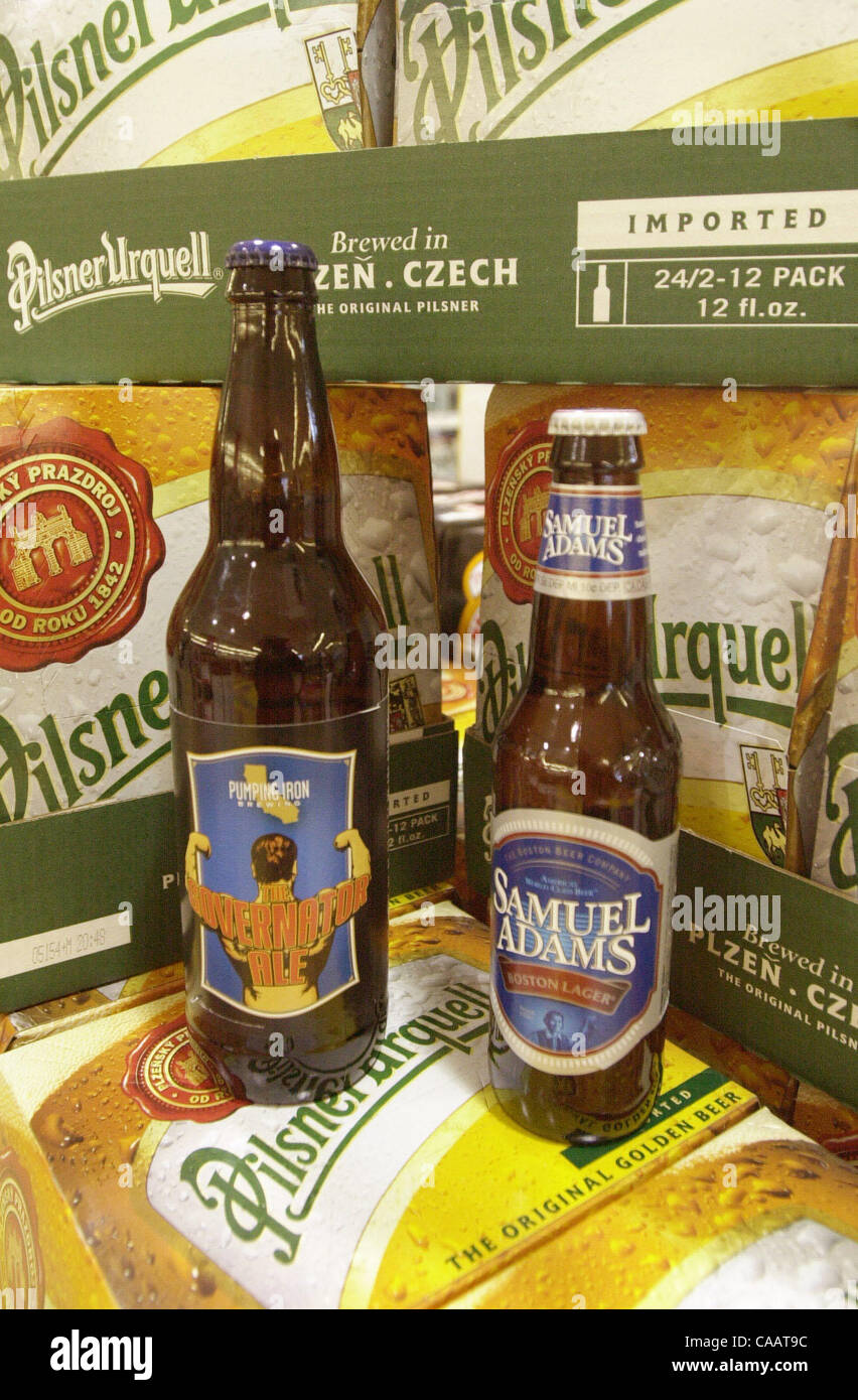 The Governator Ale, Pumping Iron Brewing company, Portland Oregon, left