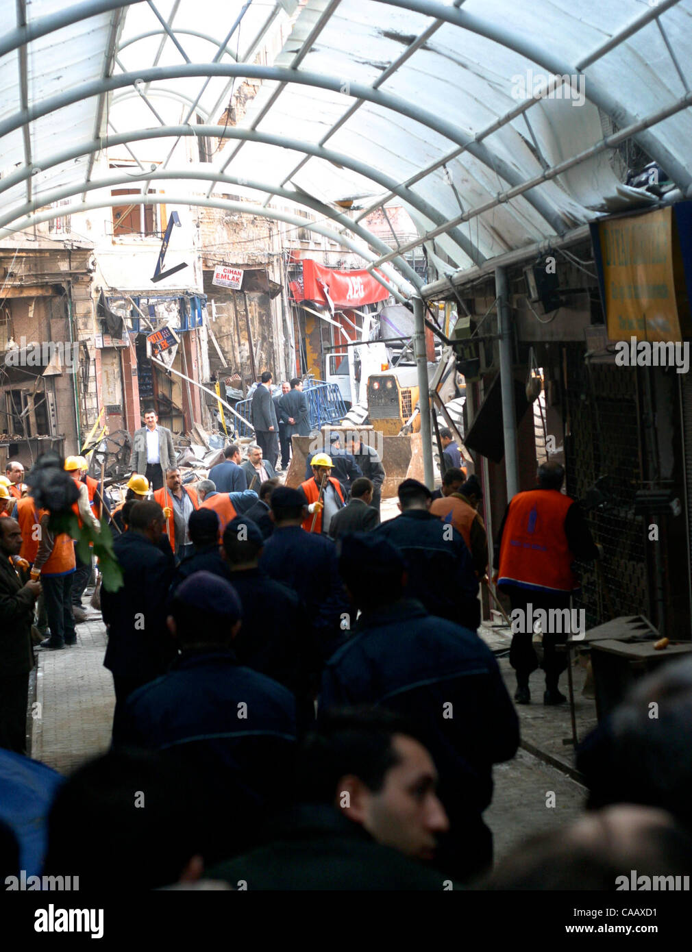 Nov 21, 2003; Istanbul, TURKEY; From the marketplace one can just see