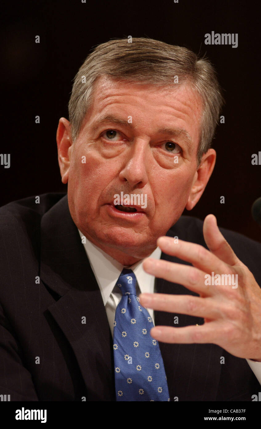 Washington D.C. U.S. Attorney General John Ashcroft testifies before
