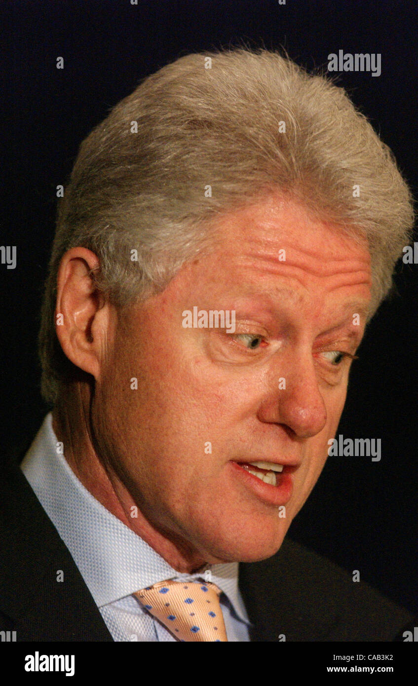 William Clinton Racing Apr 19, 2004; New York, NY, USA; President BILL CLINTON spoke on the ...