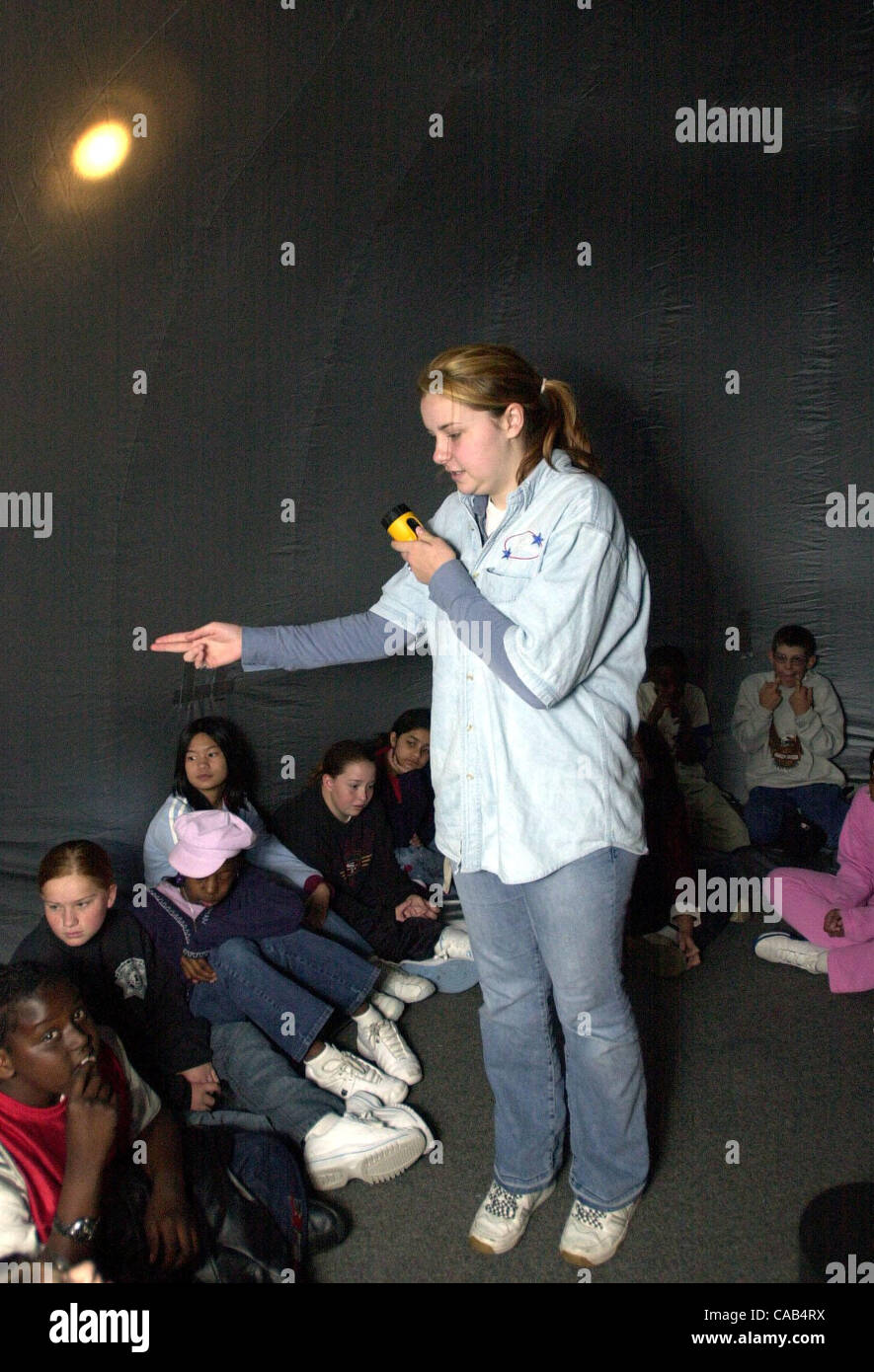 Arielle King a 12th grader at Deer Valley High School teaches students