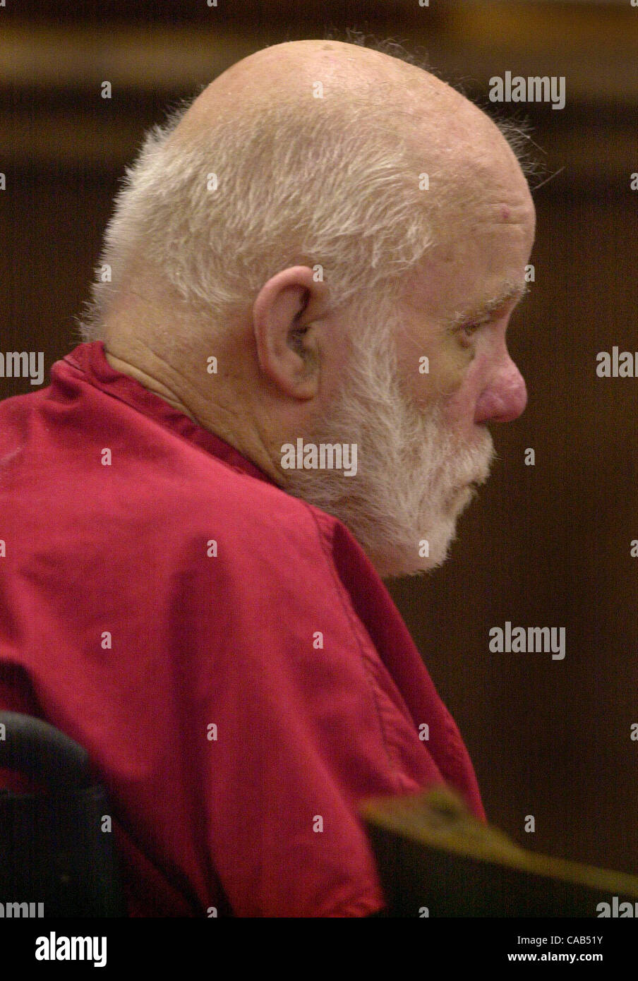 Convicted child molester and kidnapper Kenneth Parnell, 73, receives the maximum sentences of 25 years to life and a fine of $15,000 in Department 4 of Judge             courtroom in the Alameda County  Superior Court House, Thursday, April 15, 2004 in Oakland, Calif.  (Contra Costa Times/Susan Trip Stock Photo