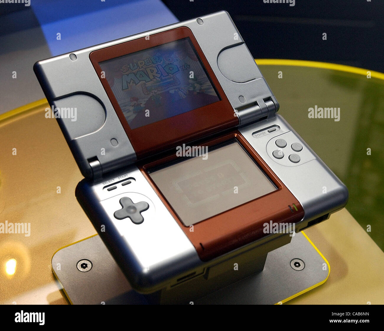 May 12, 2004; Los Angeles, CA, USA; The NINTENDO DS game system at E3, the  Electronic Entertainment Expo Stock Photo - Alamy
