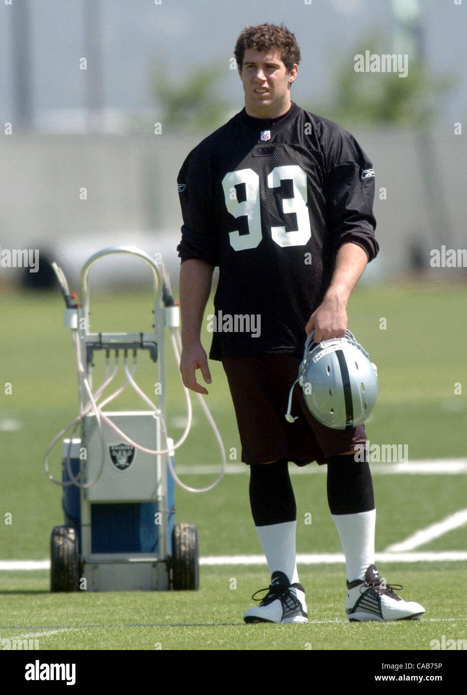 Raiders 6th round pick defensive lineman Shawn Johnson (cq) during the
