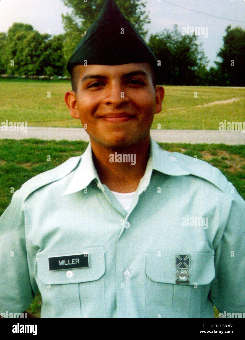 Army Pfc Anthony Scott Miller , 19 , in July 2002 family photo. Miller