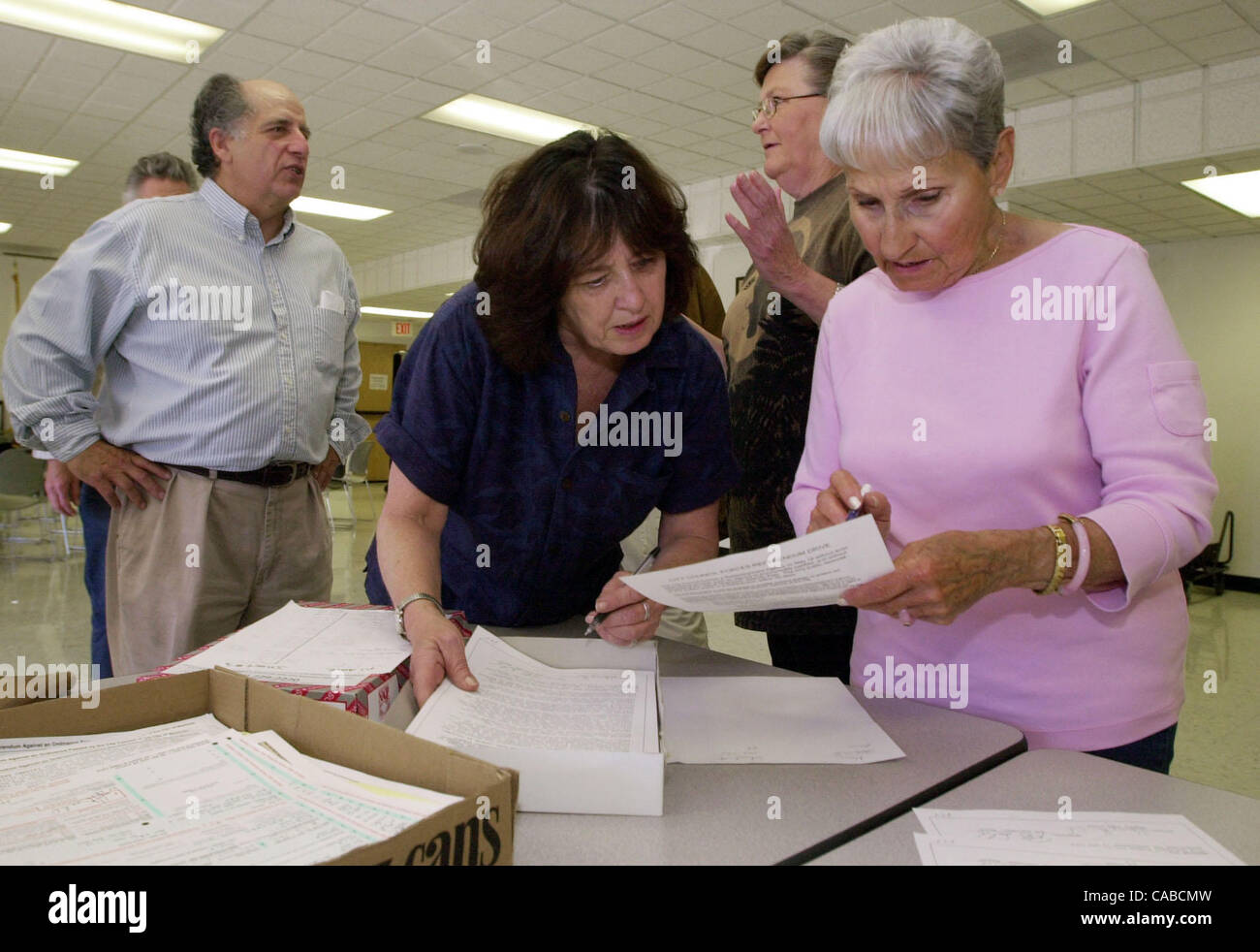 Beth Rainsford (left), coordinator for Committee Against Martinez ...