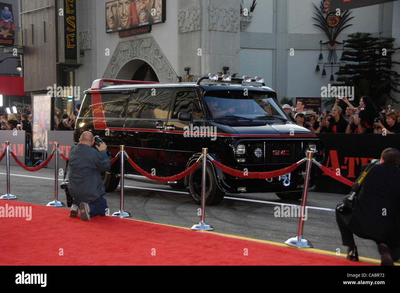 Jun. 03, 2010 - Hollywood, California, U.S. - A -Team van during the premiere of the new movie from 20th Century Fox THE A-TEAM, held at Grauman's Chinese Theatre, on June 3, 2010, in Los Angeles.. 2010.K65126MGE(Credit Image: Â© Michael Germana/Globe Photos/ZUMApress.com) Stock Photo
