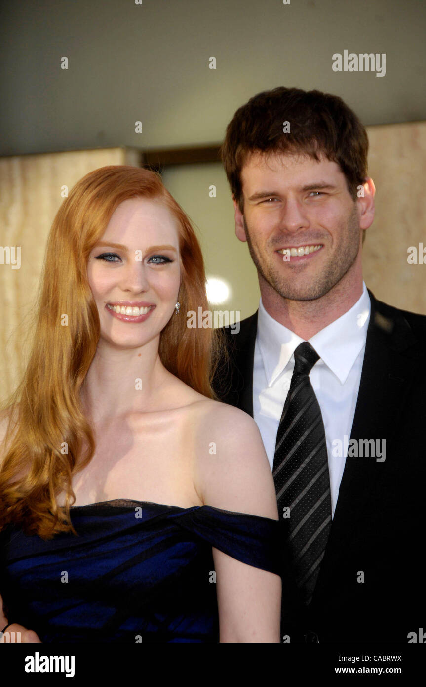 Jun. 08, 2010 - Hollywood, California, U.S. - Deborah Ann Woll and E.J. Scott during the premiere of the HBO series TRUE BLOOD, held at the Hollywood Cinerama Dome, on June 8, 2010, in Los Angeles.. K65150MGE(Credit Image: Â© Michael Germana/Globe Photos/ZUMApress.com) Stock Photo