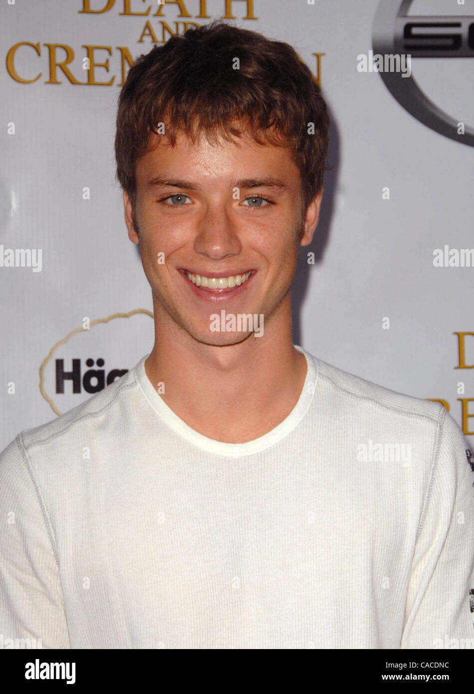 Aug. 26, 2010 - Los Angeles, California, U.S. - JEREMY SUMPTER  Attending The Los Angeles Premiere Of  Death And Creamation Held At Zanuck Theater In Los Angeles, California On August 26, 2010. 2010.K66193LONG(Credit Image: Â© D. Long/Globe Photos/ZUMApress.com) Stock Photo