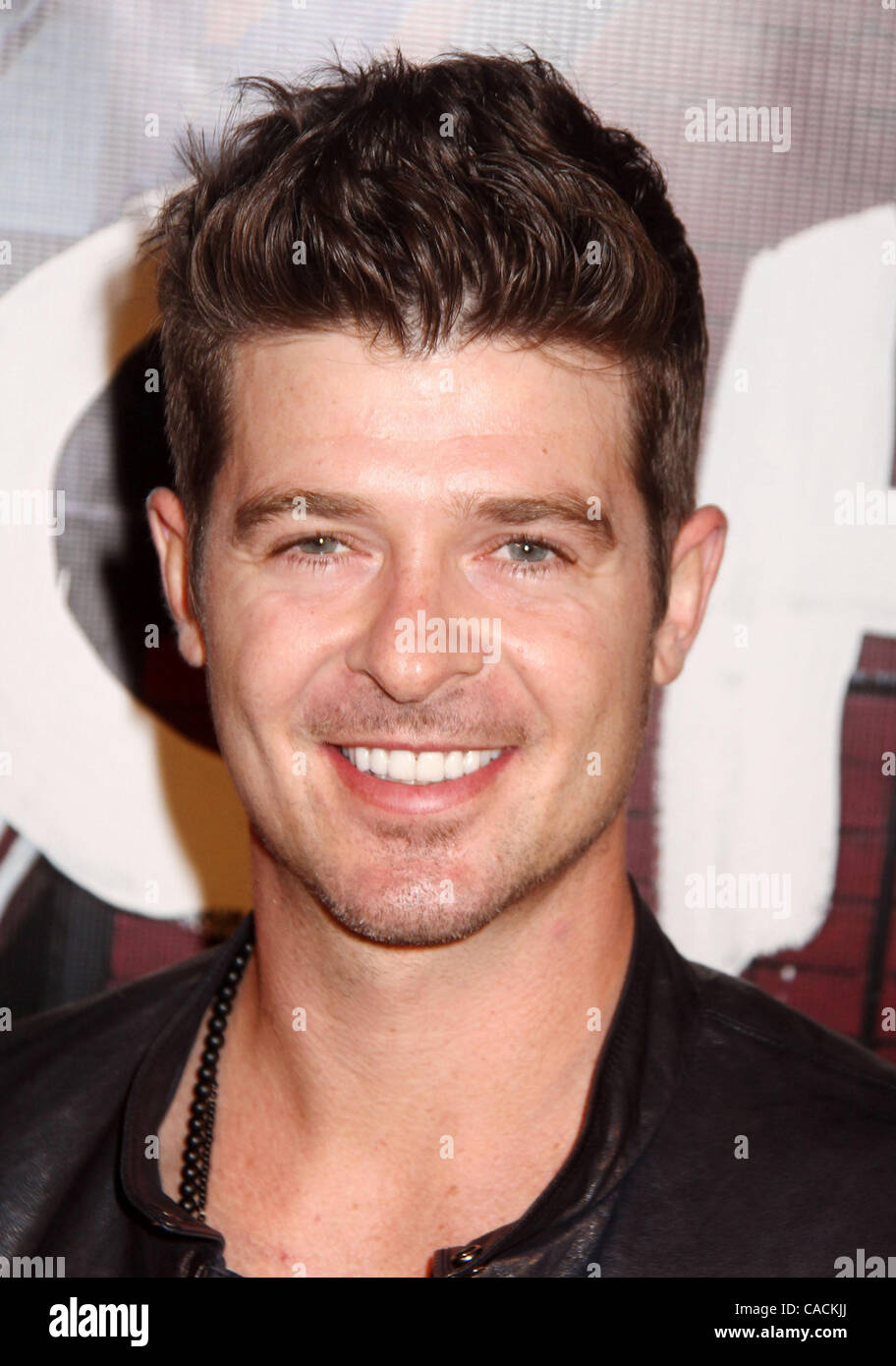 Singer Robin Thicke Attends The Celebration Of Chanel And Karl