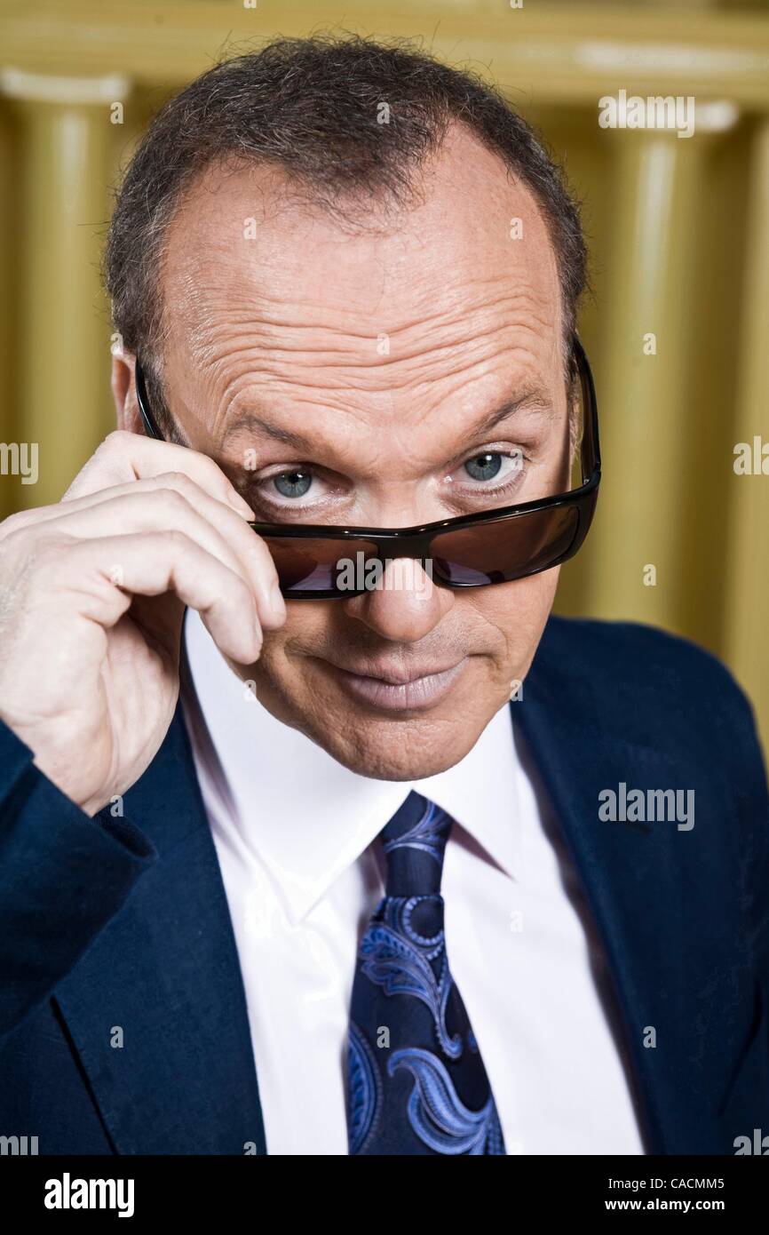 Jun 05, 2010 - Emeryville, California, U.S. - Actor MICHAEL KEATON is photographed in front of a life size doll house at Pixar studios in Emeryville, CA during a press junket for 'Toy Story 3'. Keaton provides the voice of the character 'Ken' in the new film. (Credit Image: © Martin Klimek/ZUMApress Stock Photo
