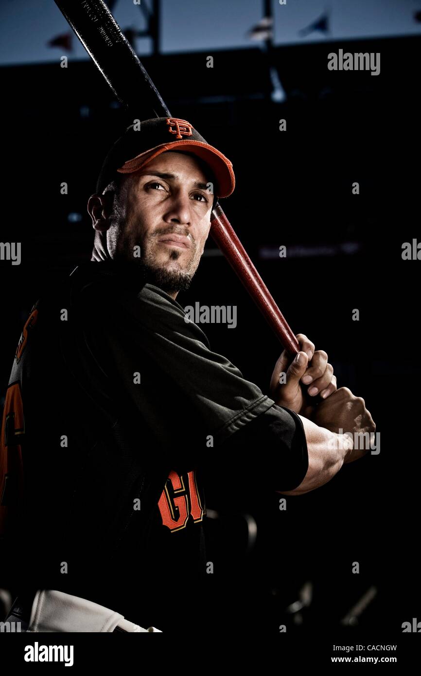 Aug. 13, 2010 - San Francisco, California, U.S. - San Francisco Giants outfielder ANDRES TORRES is photographed at AT&T Park. (Credit Image: © Martin Klimek/ZUMApress.com) Stock Photo