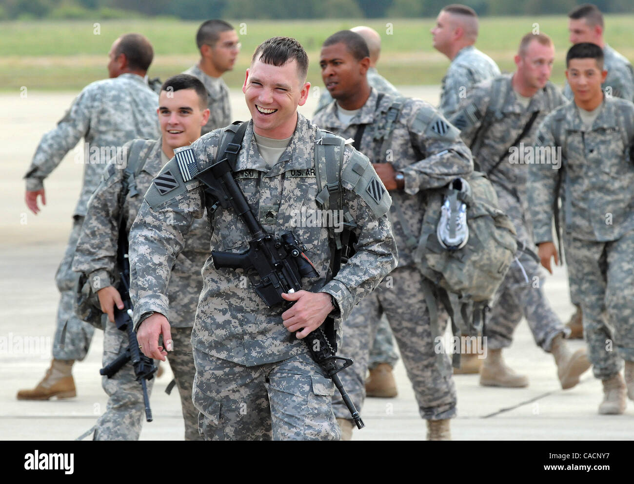 Sept. 17, 2010 Fort Benning, U.S. A US Army soldier smiles