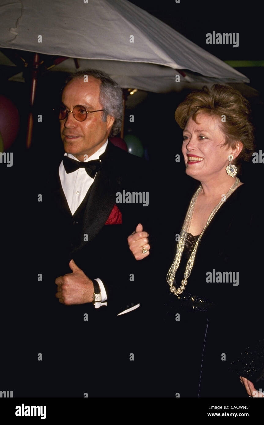 March 1991;  Hollywood, CA, USA;  RUE MCCLANAHAN and husband, TOM LLOYD. Stock Photo
