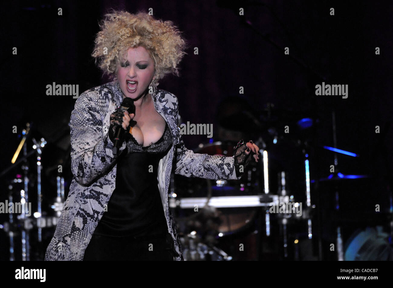 Cyndi Lauper performed a live concerrt at the Chumash Casino Resort in Santa Ynez, CA. on August 26, 2010.(Credit Image: © John Pyle/Cal Sport Media/ZUMApress.com) Stock Photo