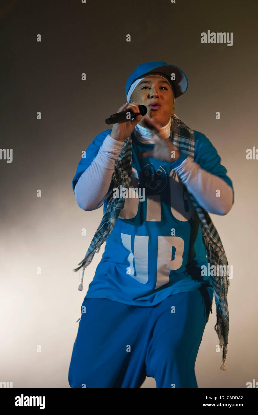 July 23, 2010 - Nyon, Nyon, Switzerland - DIAM'S during her performance ...