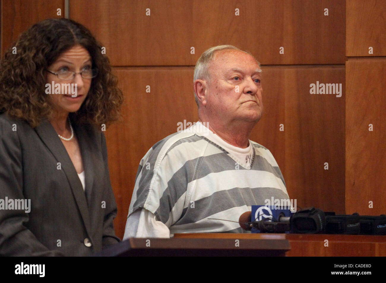 Sept. 3, 2010 - Fairfield, California, U.S. - Charles Rittenhouse, of  Vallejo, appears in Solano County Superior Court with his lawyer Leslie  Prince in Fairfield, Calif. Rittenhouse is being charged with possessing