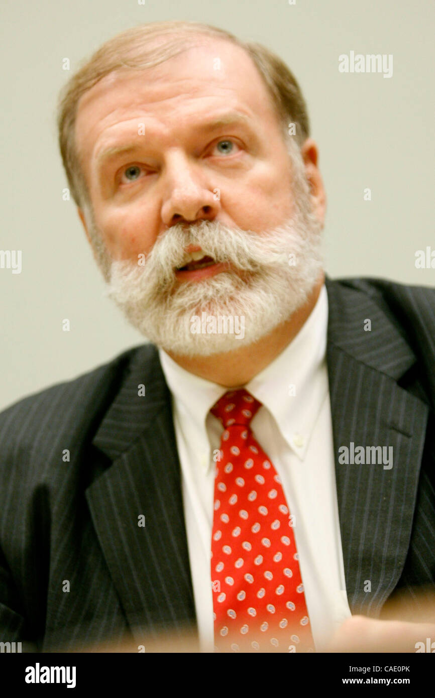 Washington, D.C. - July 21st:  MICHAEL FAGAN, law enforcement/anti-terrorism consultant testifies before the House Financial Services Committee about HR 2267, the 'Internet Gambling Regulation, Consumer Protection and Enforcement Act.'    (Credit Image: © James Berglie/ZUMA Press) Stock Photo