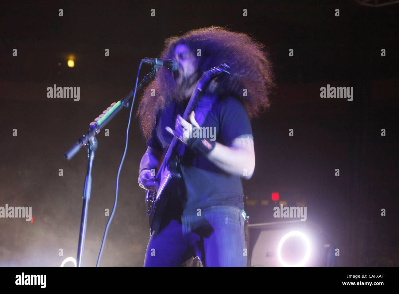 Coheed and Cambria performing at Madison Square Garden on February 21 ...