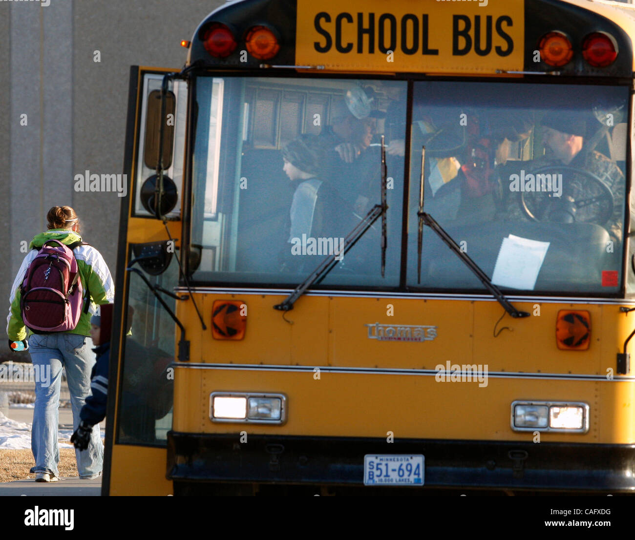 Feb 21, 2008 Marshall, Minnesota, USA At Lakeview School, children