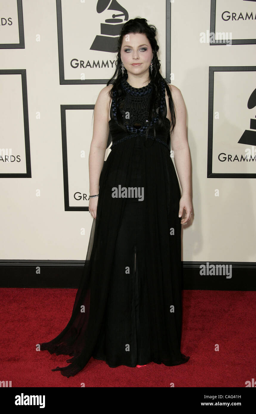 Feb 10, 2008 - Los Angeles, California, USA - Singer AMY LEE during  arrivals at the 50th Annual GRAMMY Awards held at the Staples Center.  (Credit Image: © Lisa O'Connor/ZUMA Press Stock Photo - Alamy