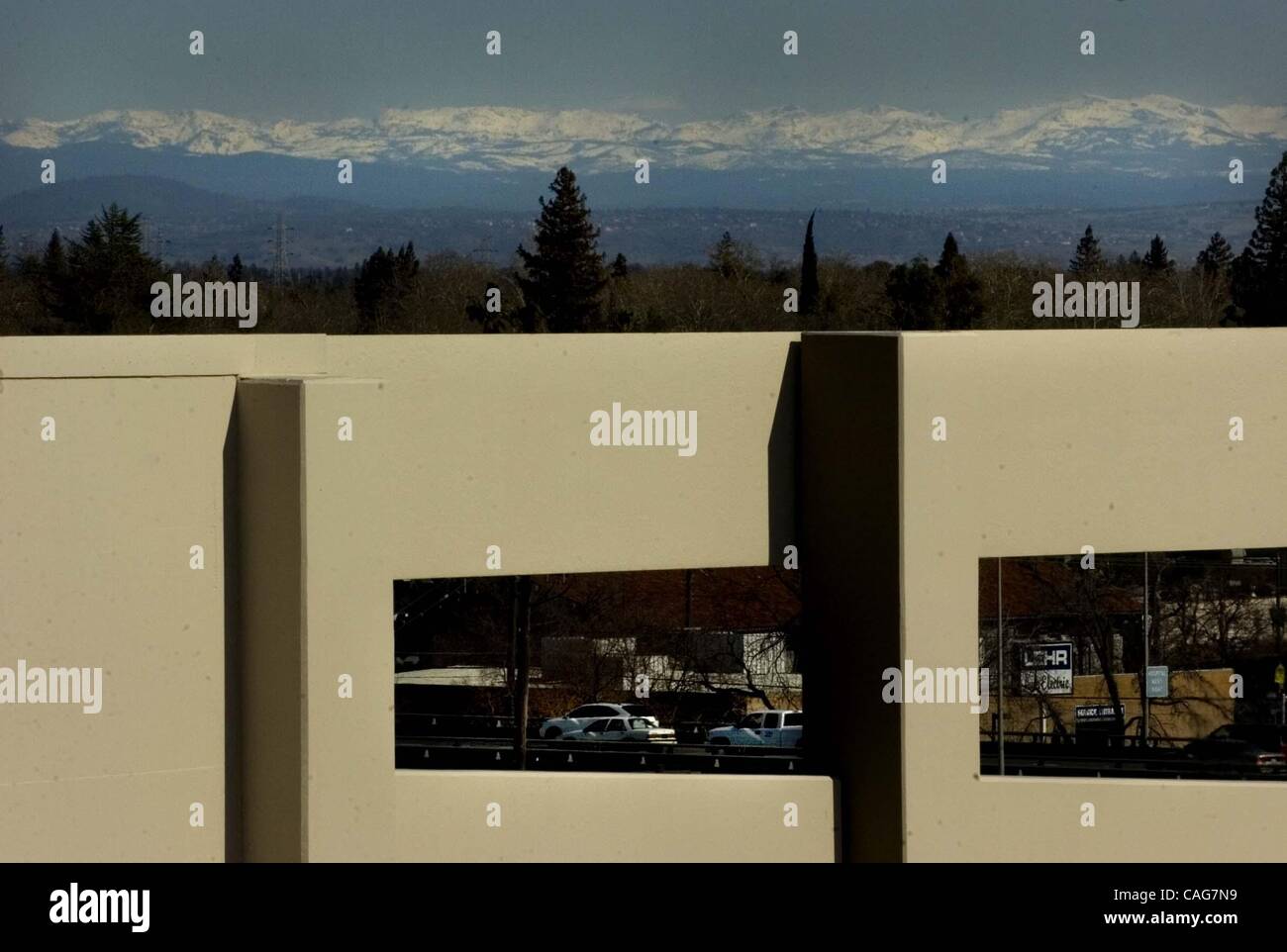 On the top floor of the new Sutter Community Garage is a beautiful view