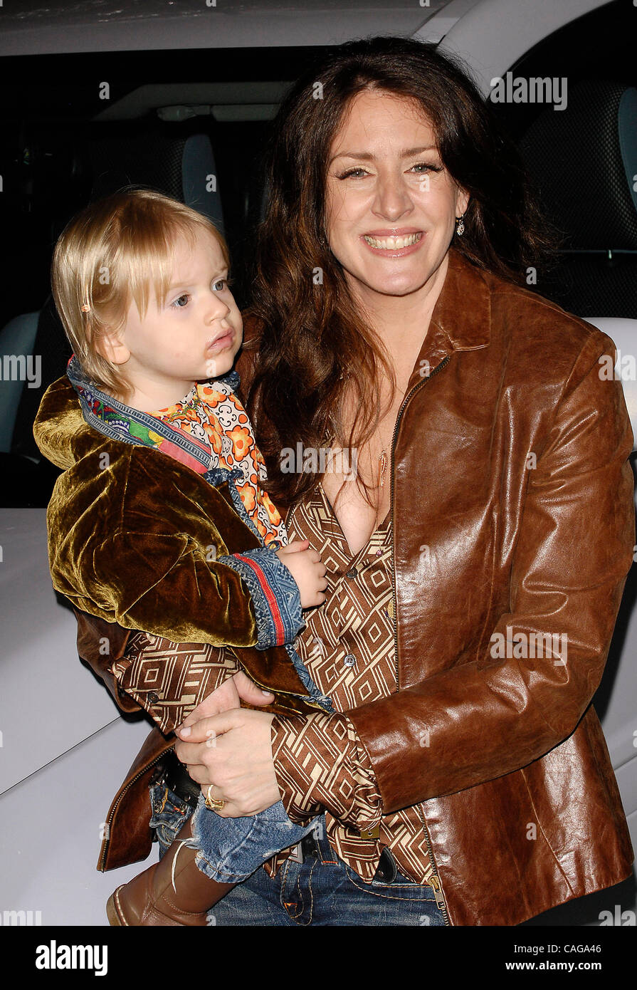 February 19, 2008; Burbank, CA, USA; Actress JOELY FISHER (R) and her daughter TRUE HARLOW FISHER-DUDDY at the 'Chevy Rocks the Future' event at the Walt Disney Studios. Mandatory Credit: Photo by Vaughn Youtz/ZUMA Press. (©) Copyright 2007 by Vaughn Youtz. Stock Photo