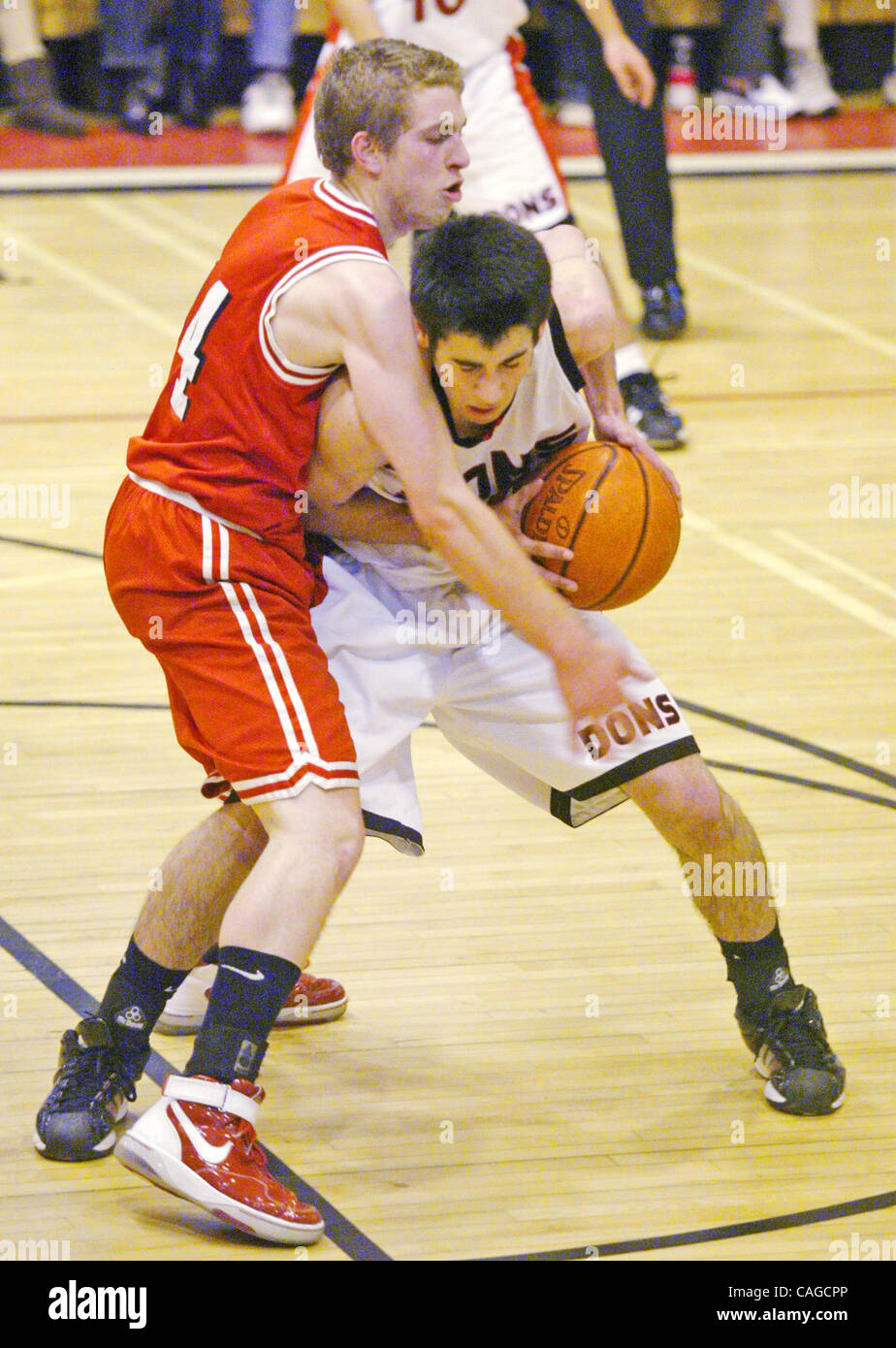 Burlingame High's Matt Brinkerhoff, left, collides with Eddie Nadel of ...