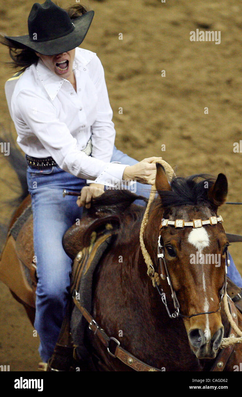 FOR METRO - Reggie Crosby, from Carney, OK, competes in the Barrel ...