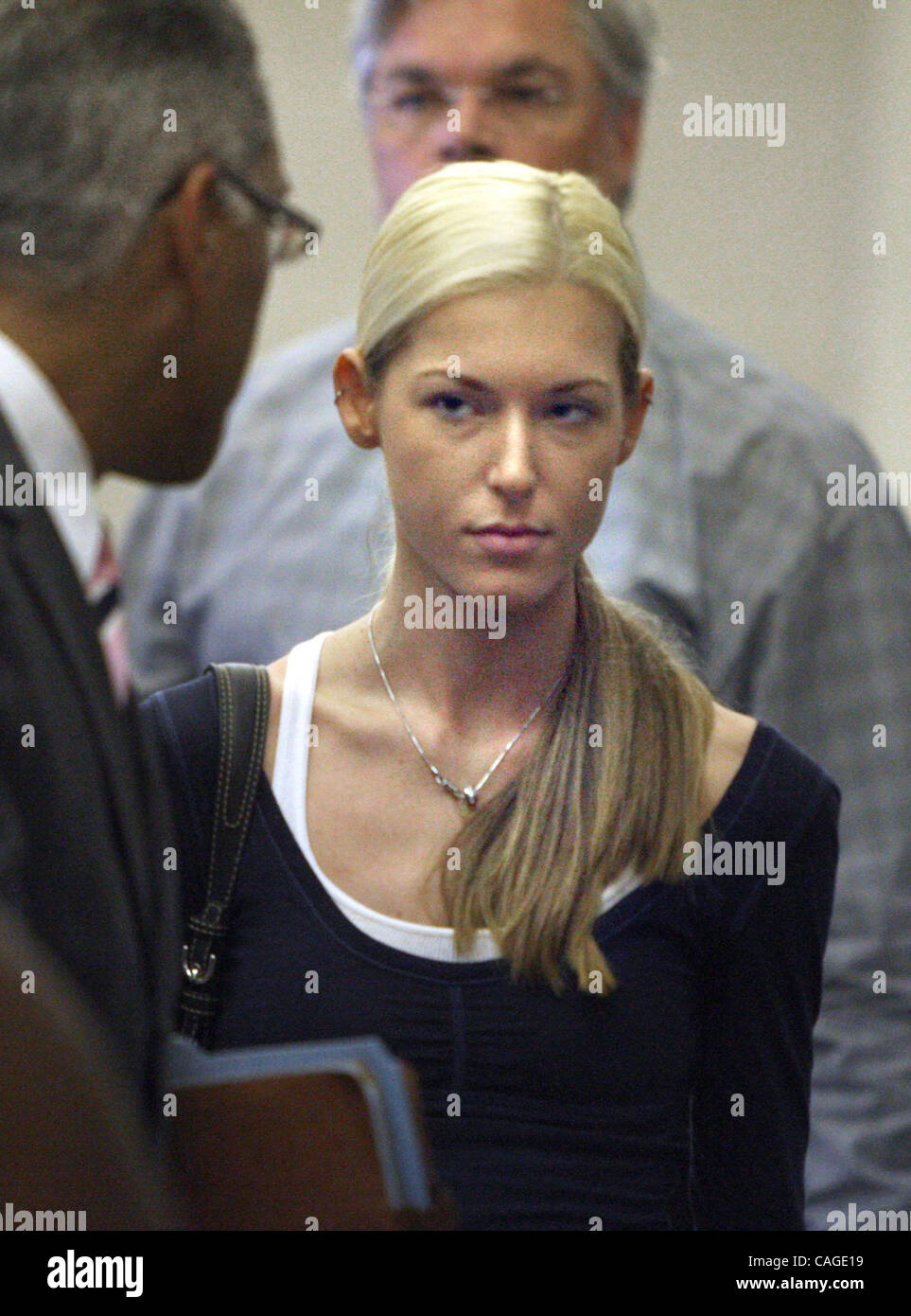 Feb 07, 2008; West Palm Beach, FL, USA; STEFANIE WOODS is accused of