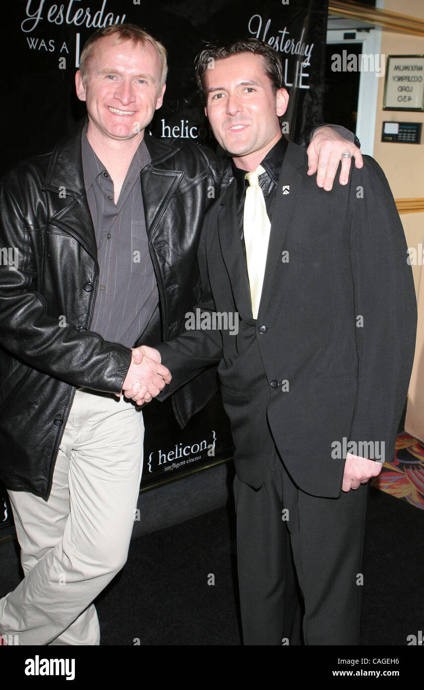 Feb 07, 2008; Hollywood, CA, USA; Actor DEAN HAGLUND, and Director JAMES KERWIN  at the 'Yesterday Was a Lie' Hollywood Premiere held at the Fine Arts Theatre, Beverly Hills. Mandatory Credit: Photo by Paul Fenton/ZUMA Press. (©) Copyright 2008 by Paul Fenton Stock Photo