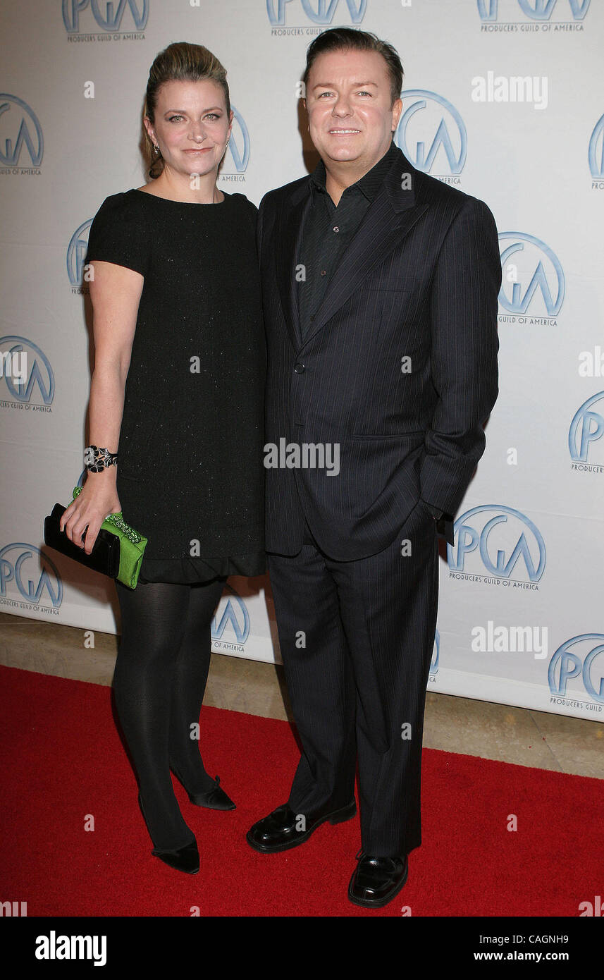 Feb 02, 2008; Hollywood, California, United States; Actor RICKY GERVAIS