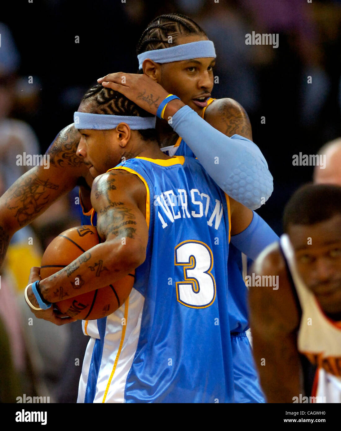 Denver nuggets allen iverson teammate hi-res stock photography and images -  Alamy