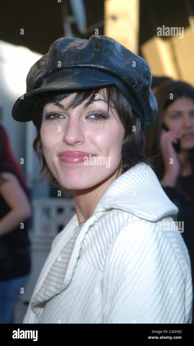 JENIFER AYACHE from Rock band SUPERBUS arrives at the 2008 NRJ Music Awards at the Palais des Festivals - Cannes. Stock Photo