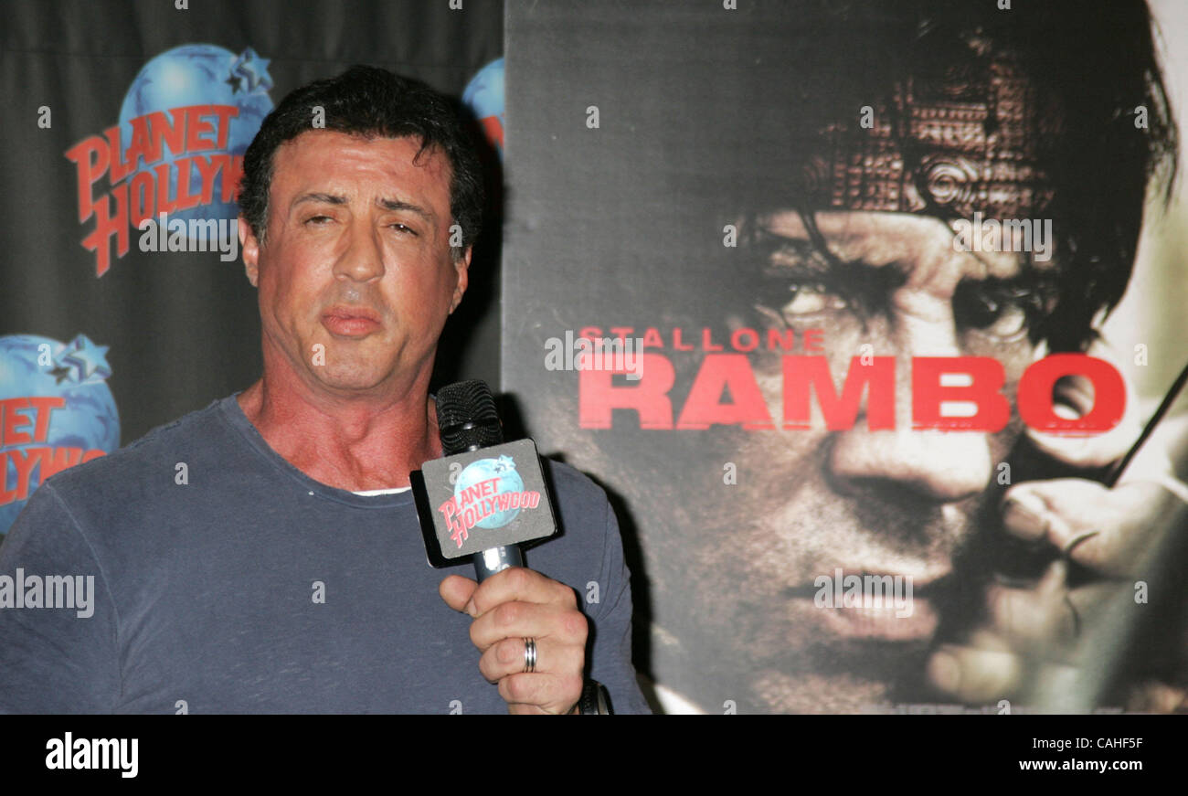Jan 17, 2008 - New York, NY, USA - Actor SYLVESTER STALLONE promotes ...